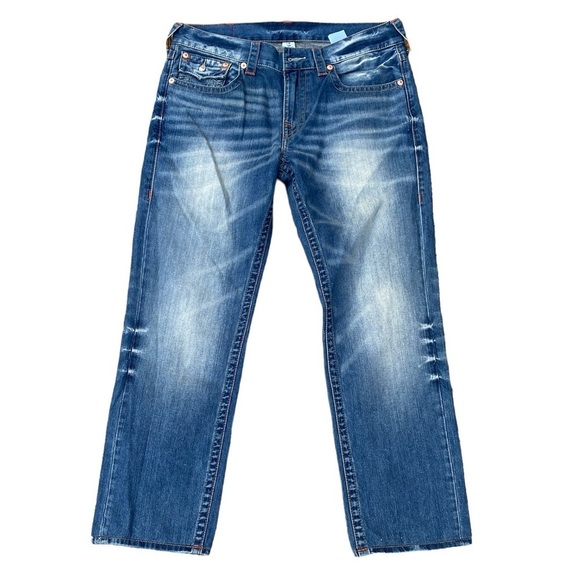 True Religion Jeans Size 34 SLIM Blue - Picture 5 of 9